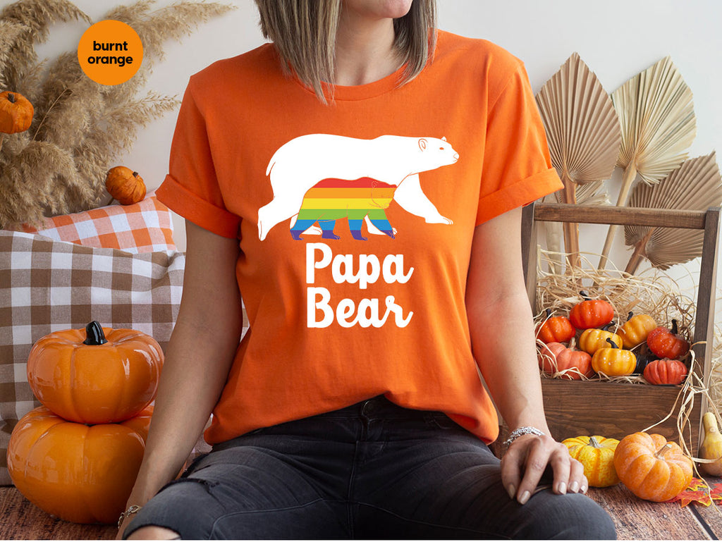 Papa Bear Shirt, T-Shirt, LGBT Rainbow Tee product image 92