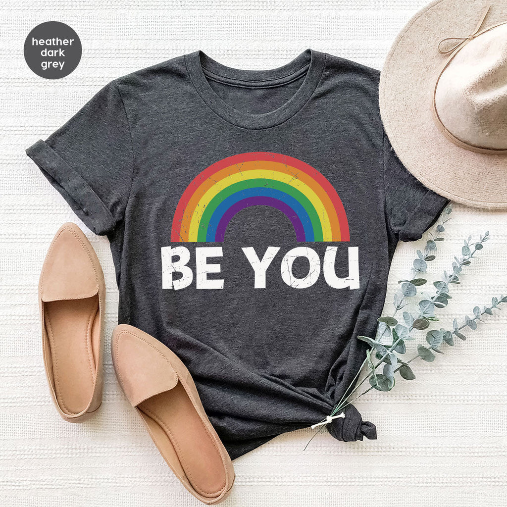 Rainbow T-Shirt, Be You Shirt, LGBT Pride product image 91