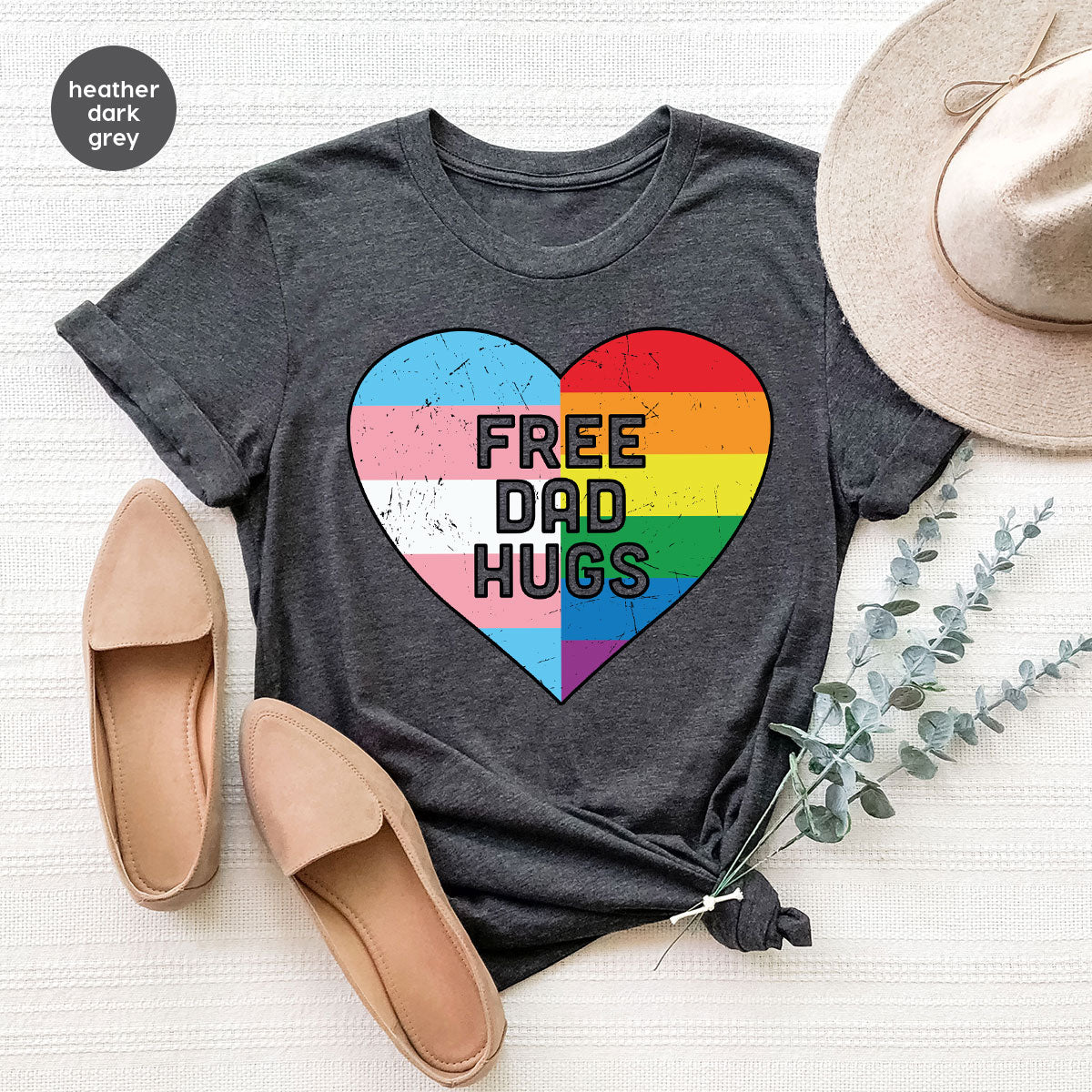 Free Dad Hugs Shirt, LGBT Pride T-Shirt product image 97