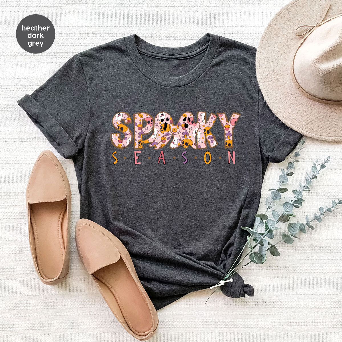 Ghost Graphic Tees, Cute Kid Halloween Shirt, Spooky product image 162
