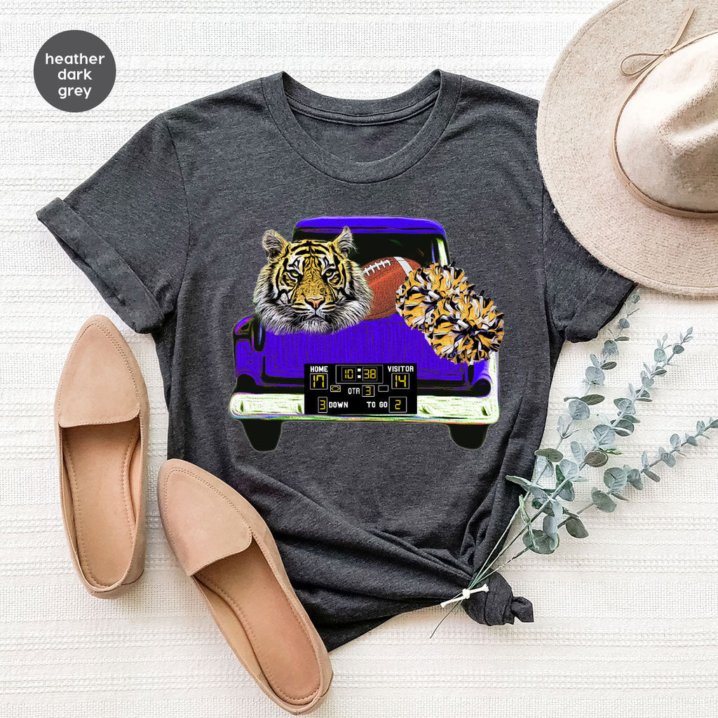 Football Truck Shirt, Tiger Graphic Tees, Mom TShirt, Gifts product image 125