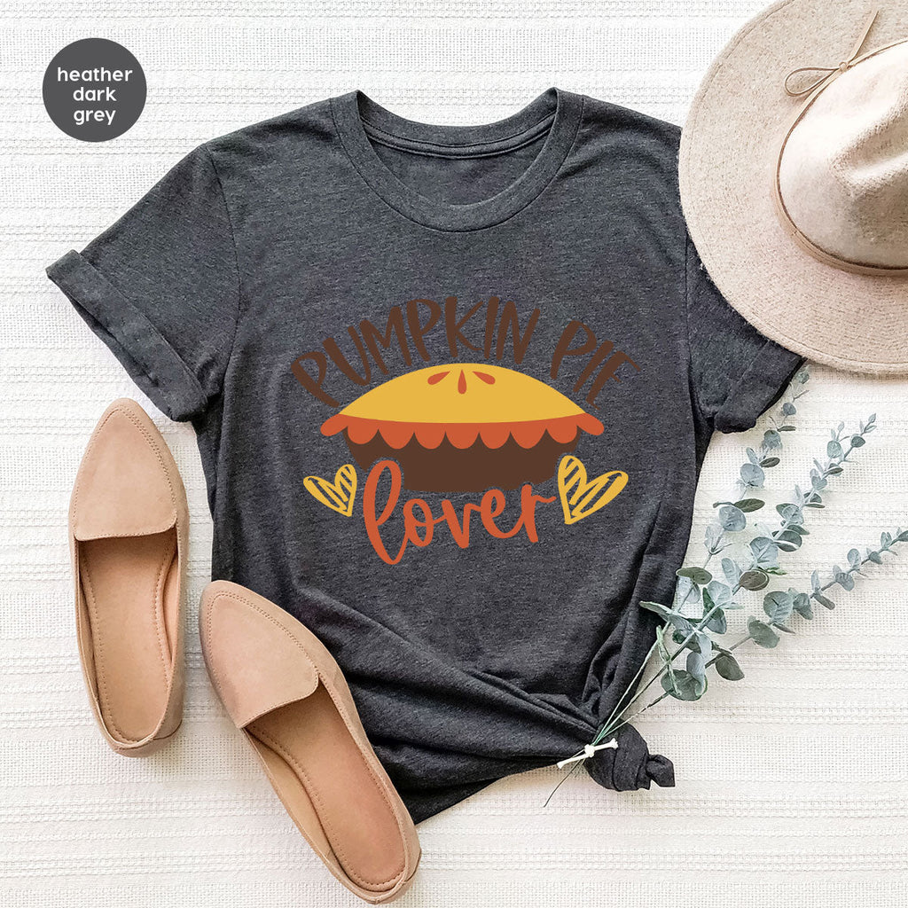 Kids Thanksgiving Shirts, Pumpkin Pie Graphic Tees, Gift product image 120