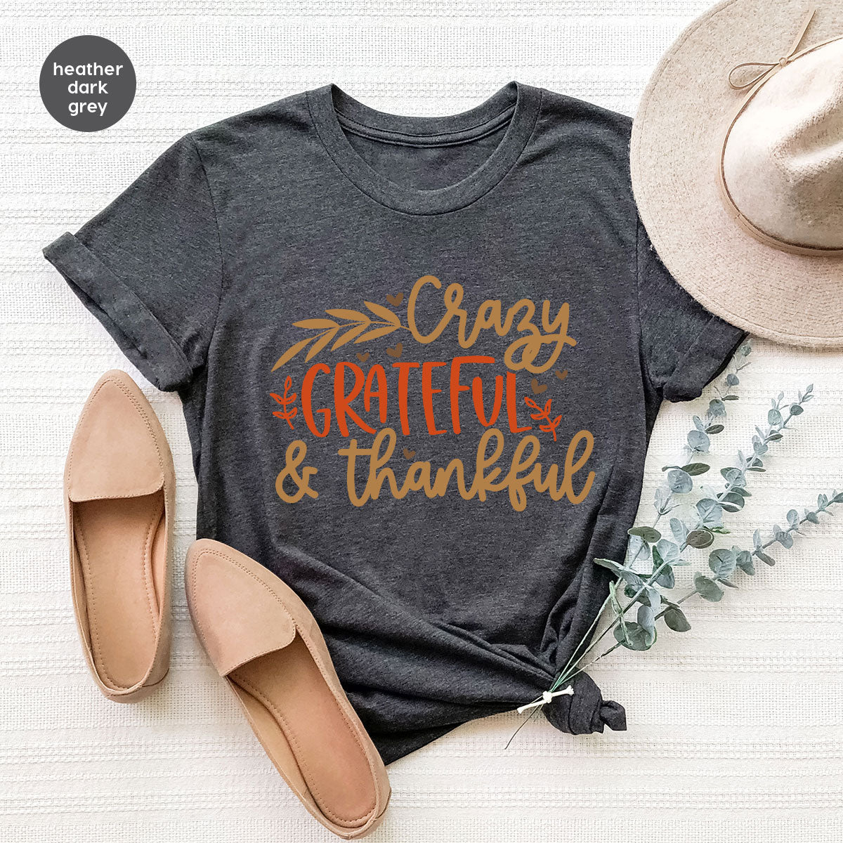 Funny Fall T Shirt, Gift for Her, Crazy Grateful Thankful product image 125