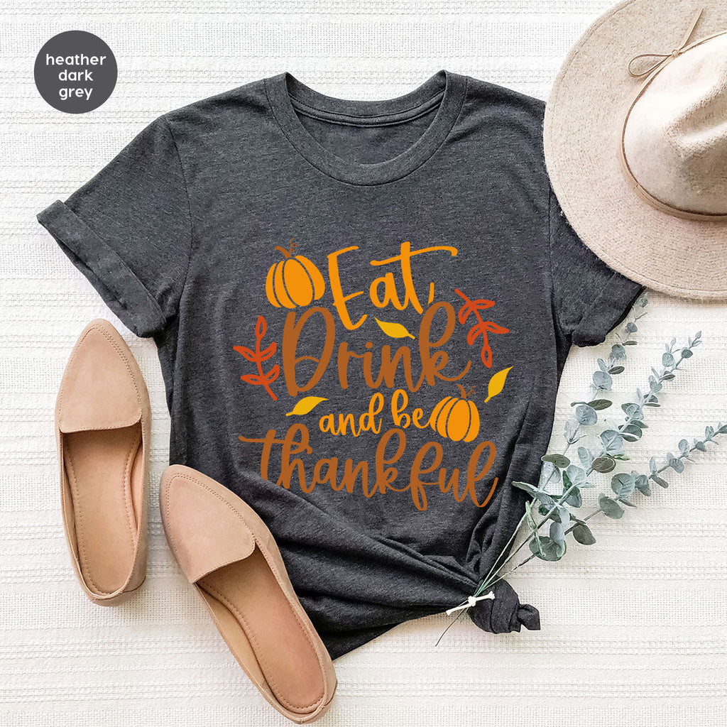 Cute Pumpkin T-Shirt, Fall Graphic Tees, Thankful Gifts product image 132