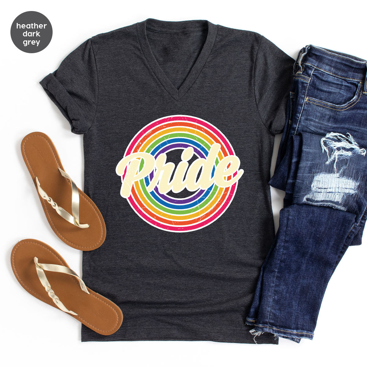 Pride Shirt, LGBT T-Shirt, Tee, Rainbow Graphic product image 95