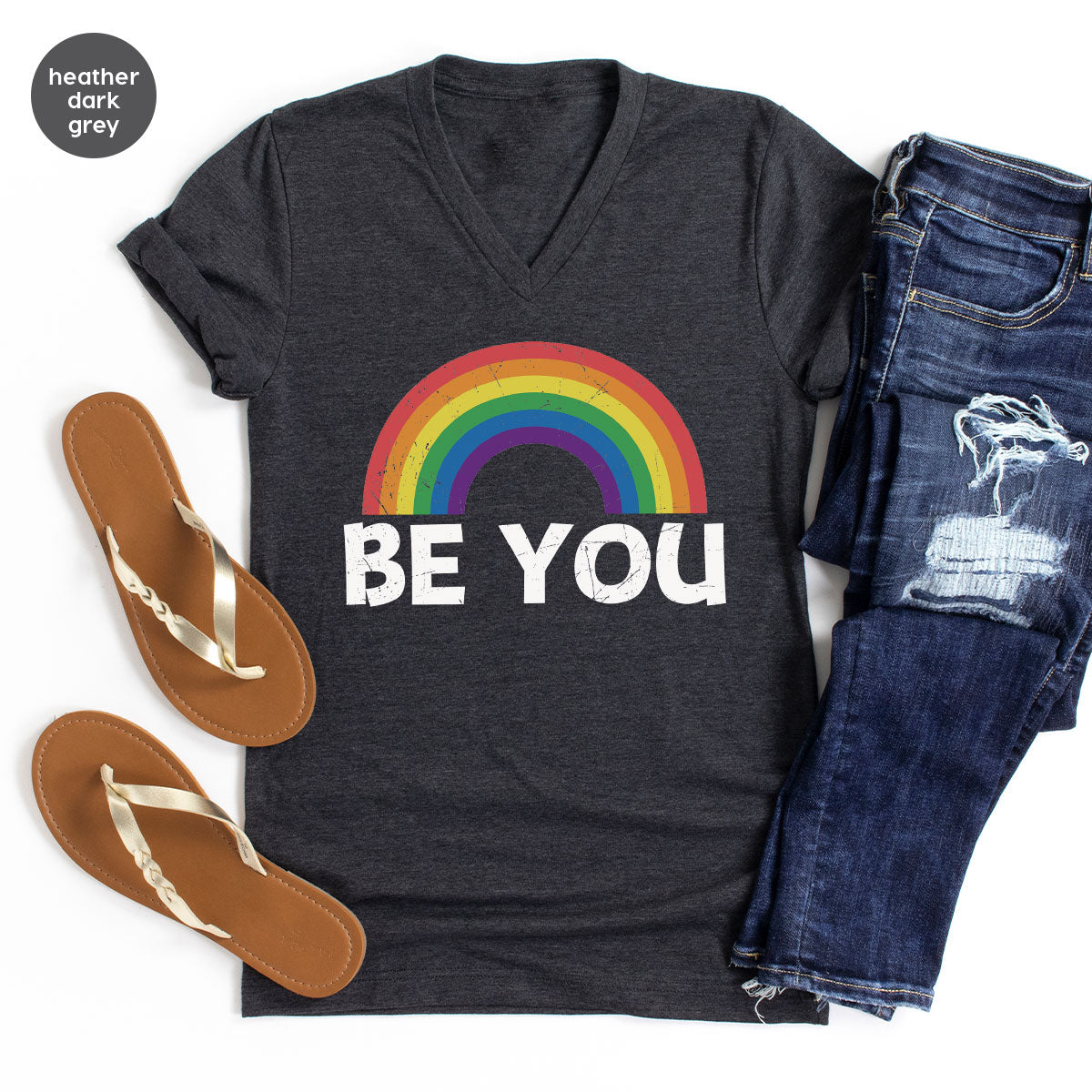 Rainbow T-Shirt, Be You Shirt, LGBT Pride product image 92