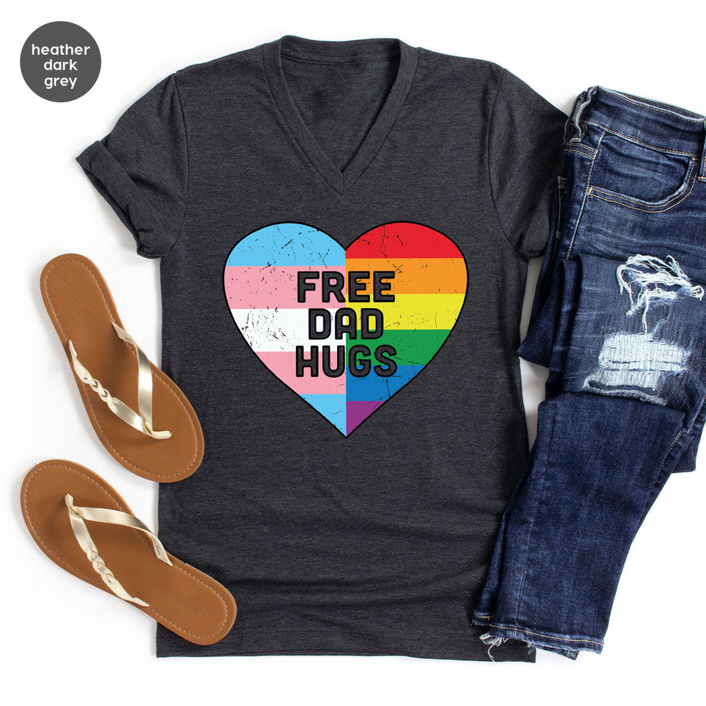 Free Dad Hugs Shirt, LGBT Pride T-Shirt product image 98