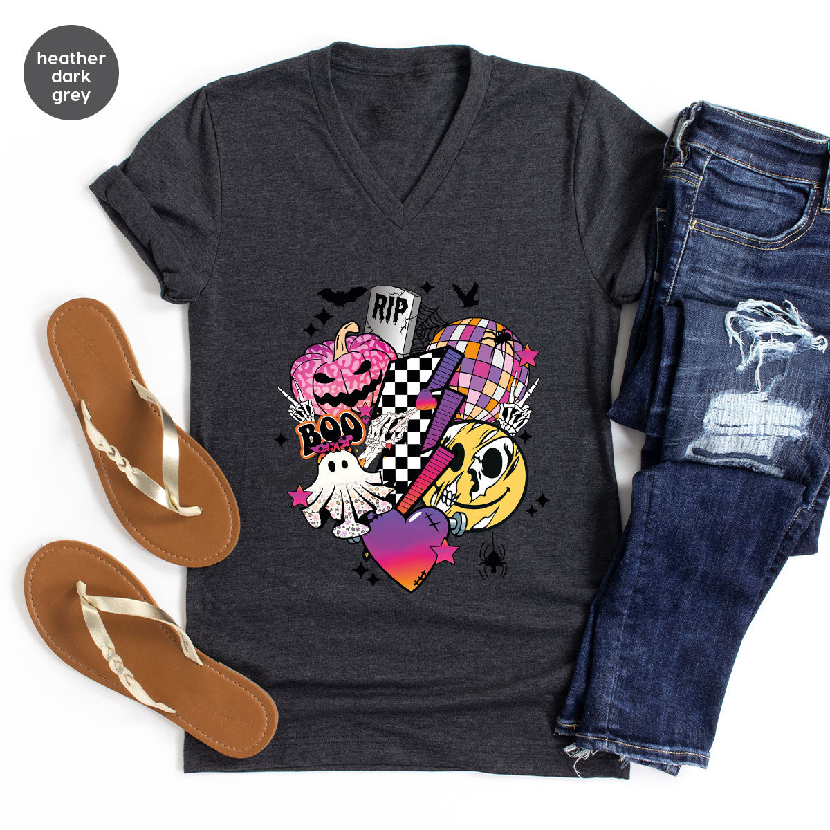 Halloween Shirt, Gifts, Spooky Season Pumpkin Graphic Tees product image 150