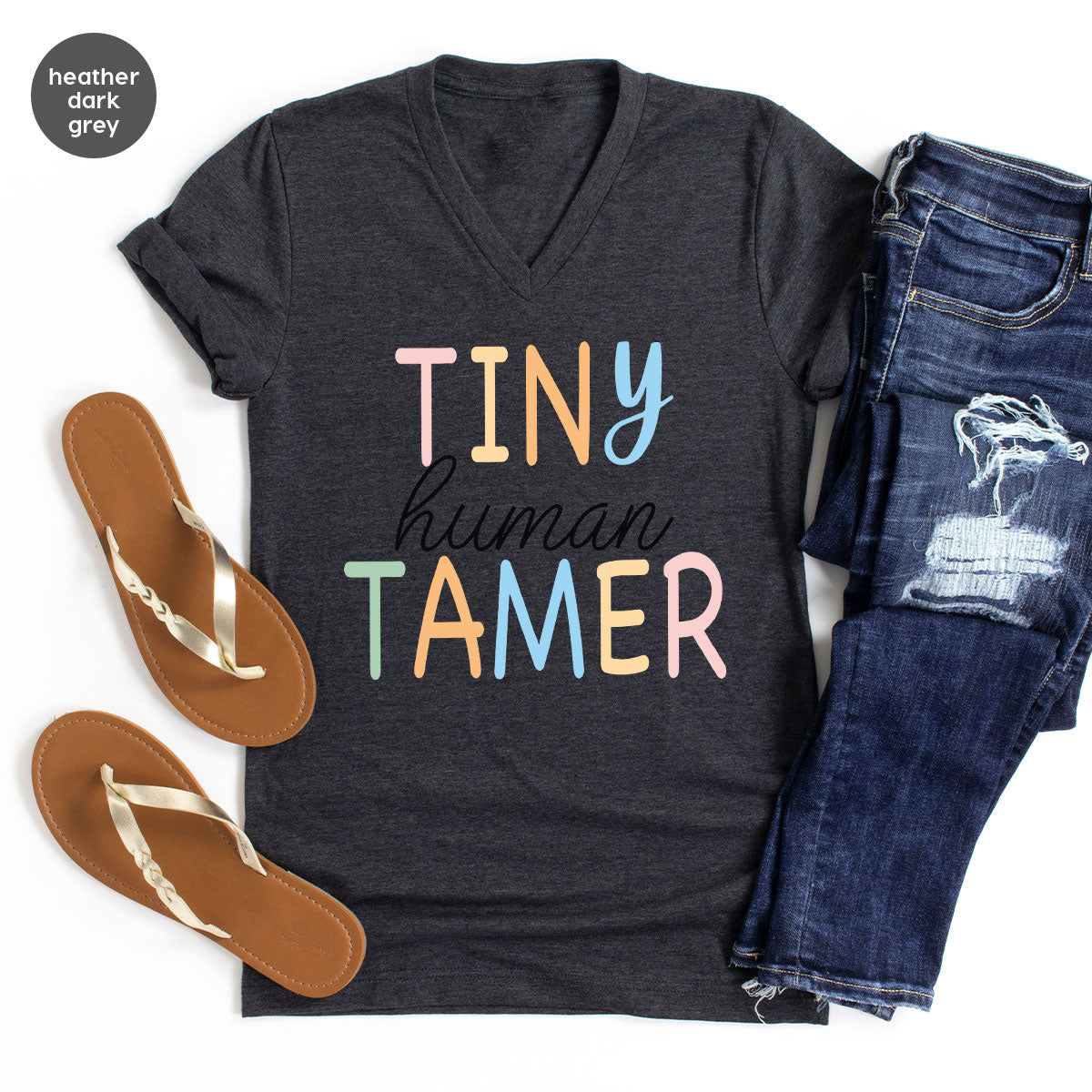 Teacher Shirt, Tiny Human Tamer, Kindergarten Preschool product image 33