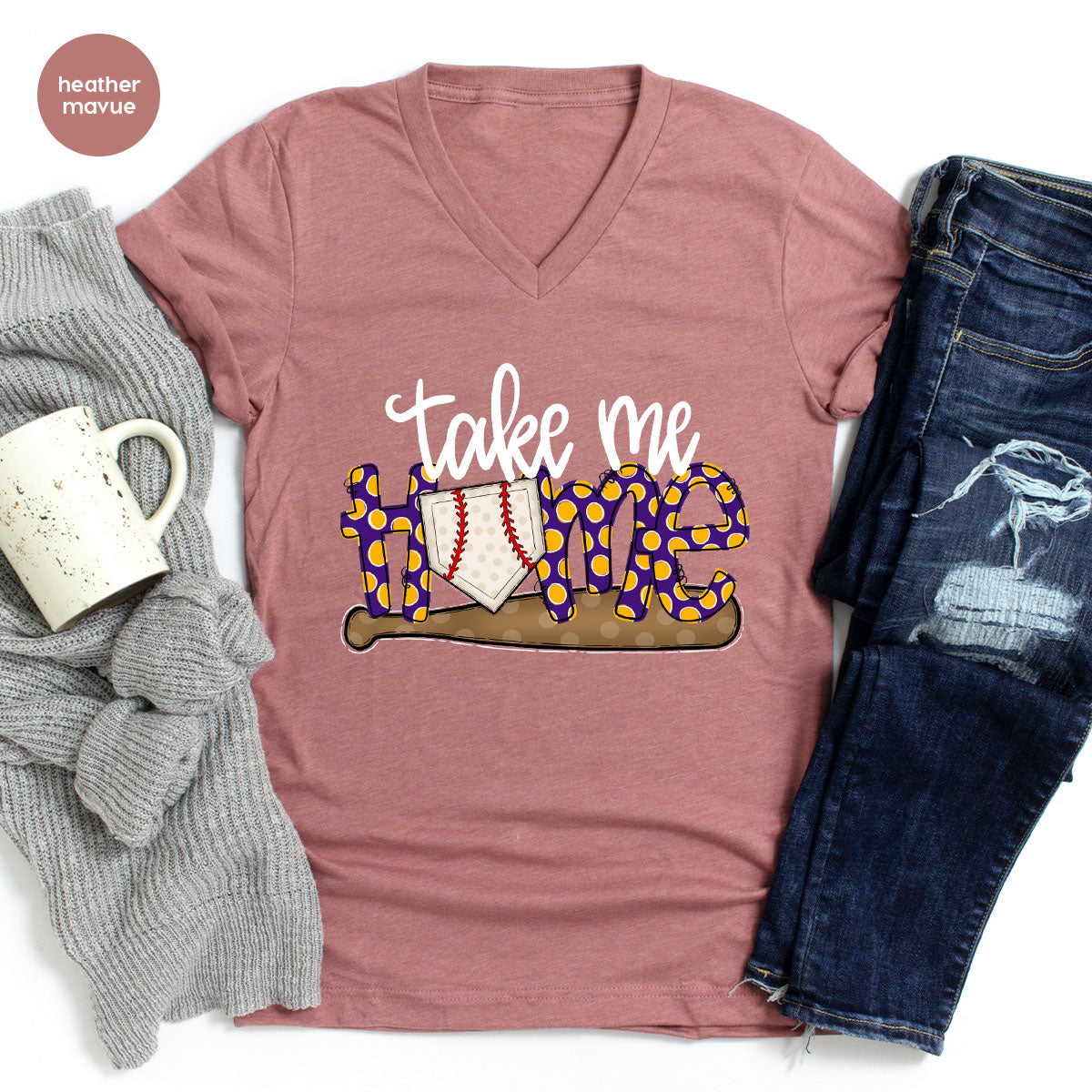 Baseball T-Shirt, Gifts for Her, Mom Outfit, Sister Shirt product image 83