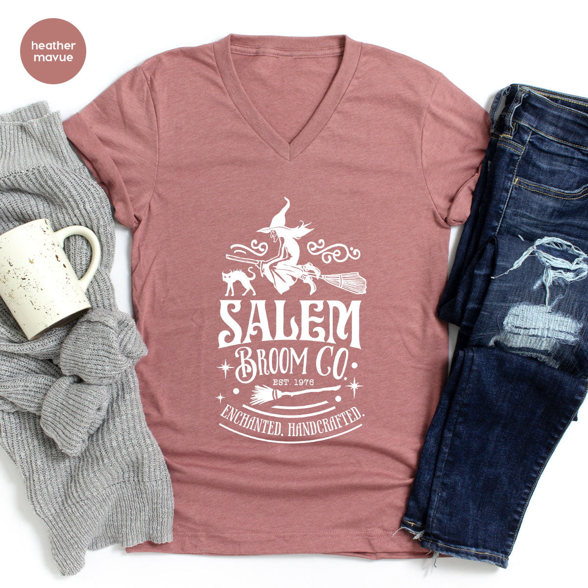 Halloween T-Shirt, Gifts, Salem Graphic Tees, Witchy Witch product image 96