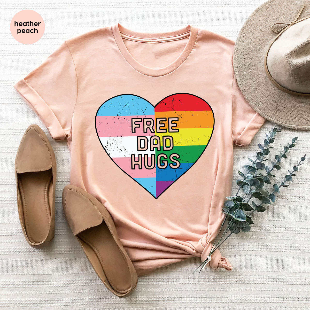 Free Dad Hugs Shirt, LGBT Pride T-Shirt product image 110