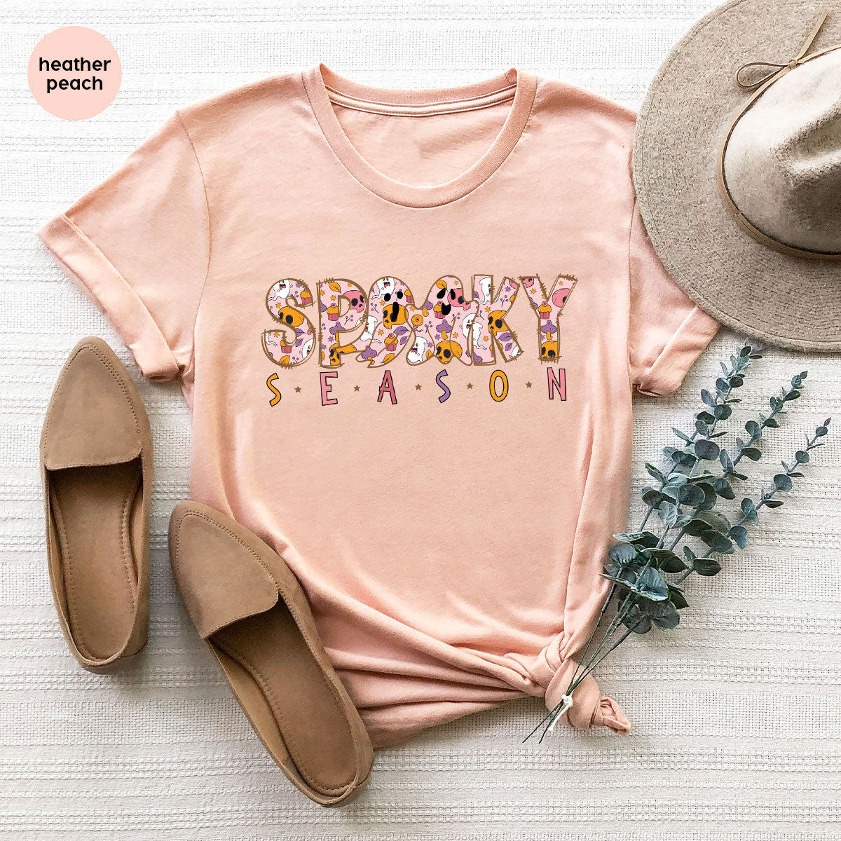 Ghost Graphic Tees, Cute Kid Halloween Shirt, Spooky product image 178