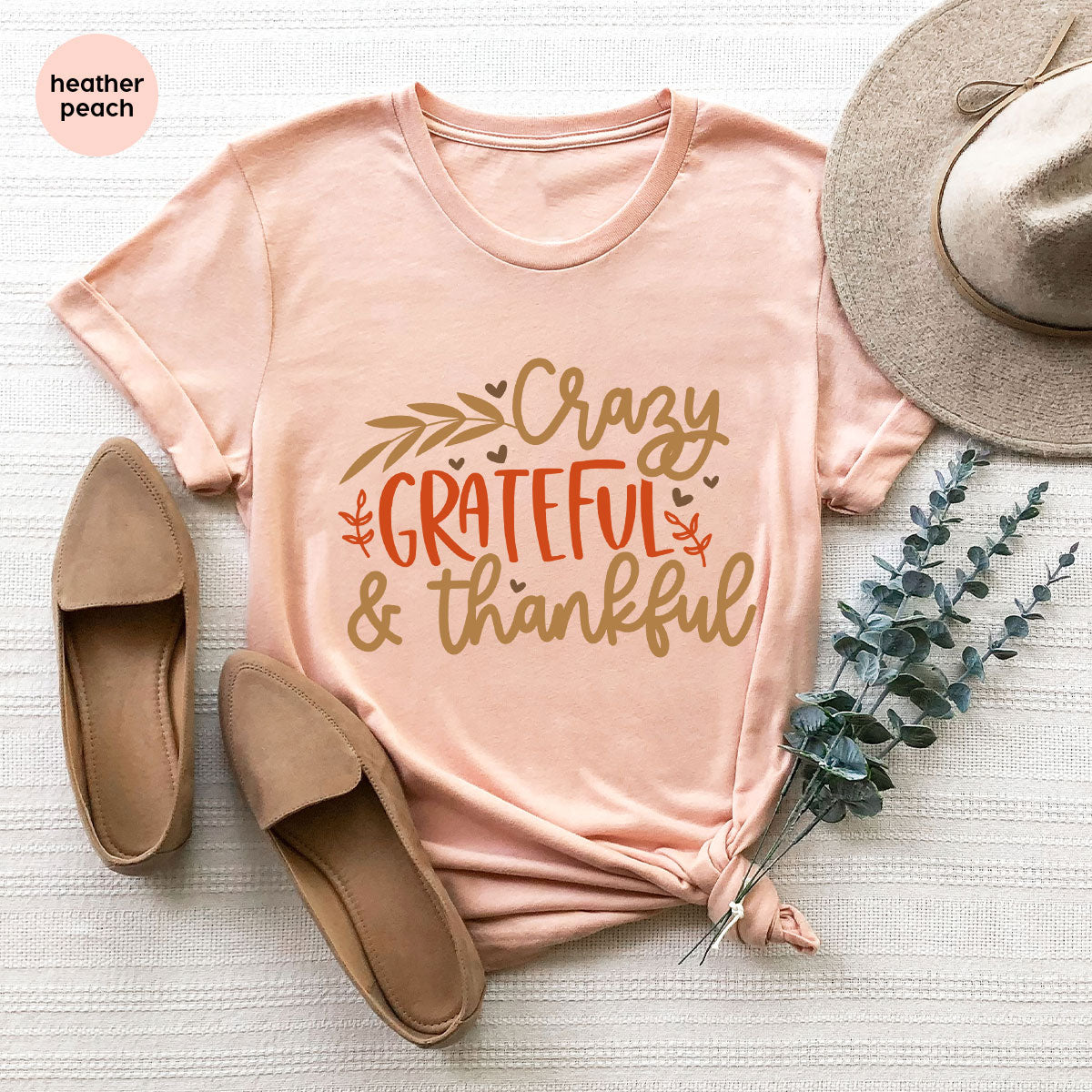 Funny Fall T Shirt, Gift for Her, Crazy Grateful Thankful product image 141