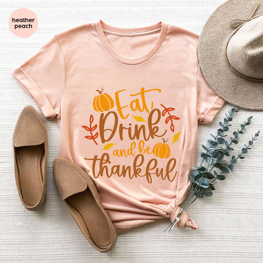 Cute Pumpkin T-Shirt, Fall Graphic Tees, Thankful Gifts product image 148