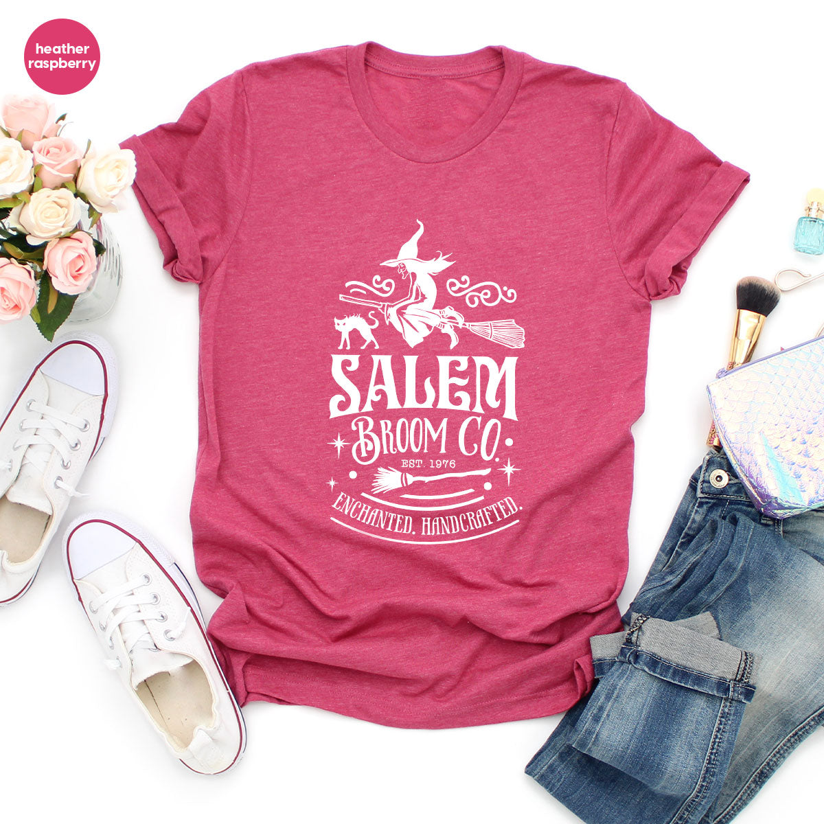 Halloween T-Shirt, Gifts, Salem Graphic Tees, Witchy Witch product image 101