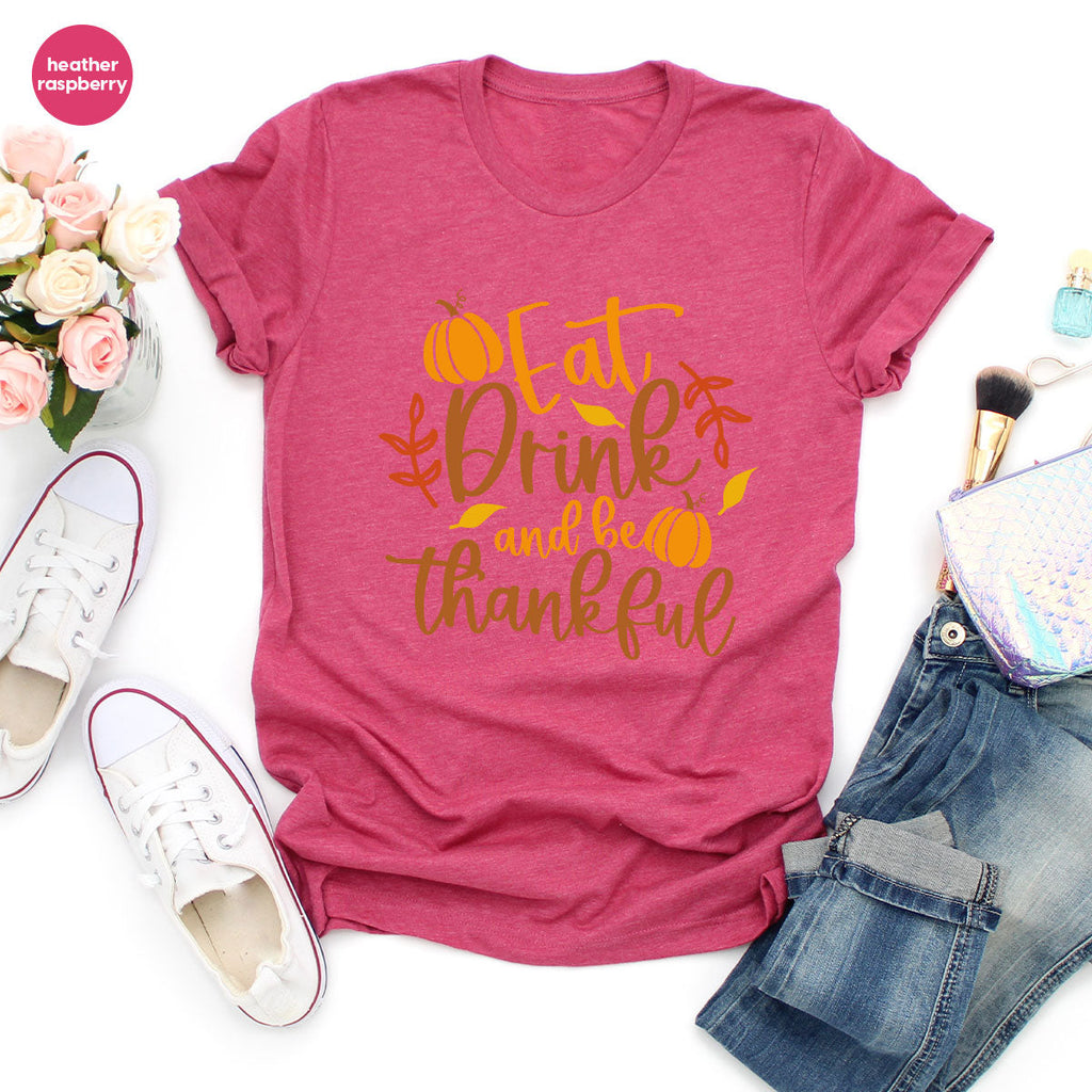 Cute Pumpkin T-Shirt, Fall Graphic Tees, Thankful Gifts product image 149