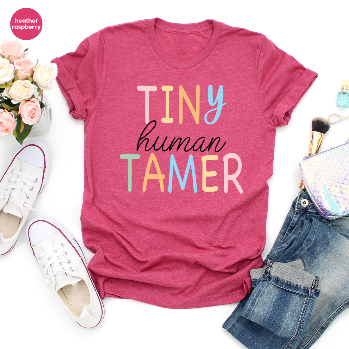 Teacher Shirt, Tiny Human Tamer, Kindergarten Preschool product image 46