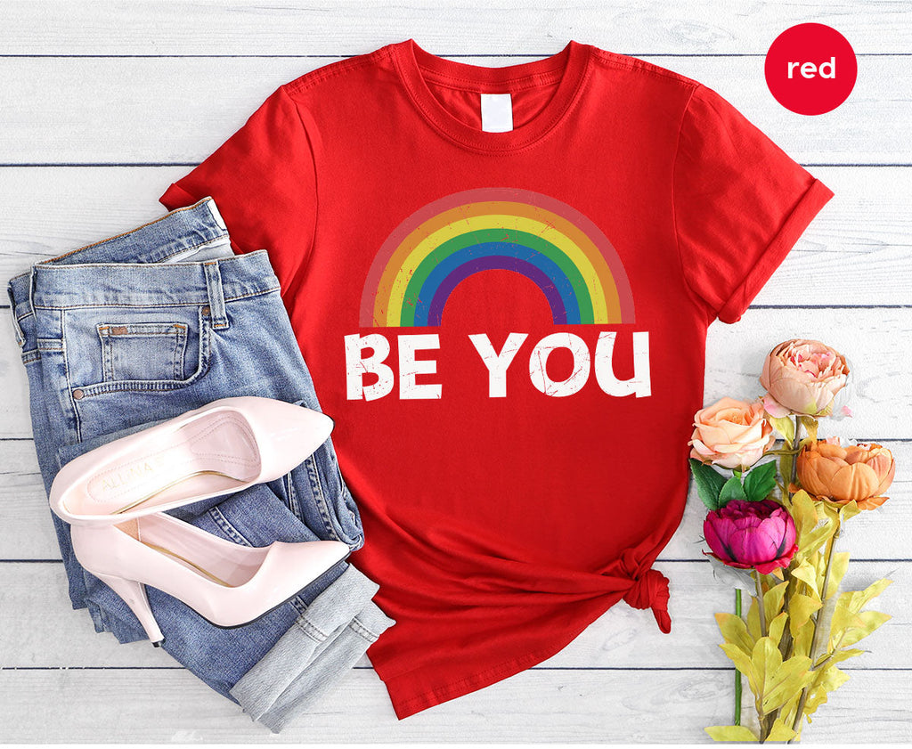 Rainbow T-Shirt, Be You Shirt, LGBT Pride product image 106