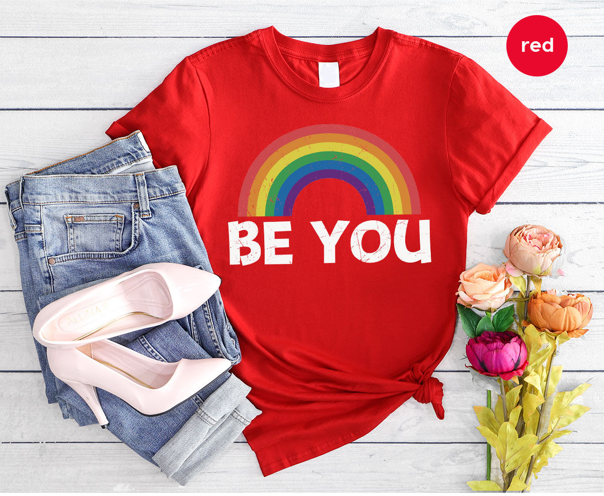 Rainbow T-Shirt, Be You Shirt, LGBT Pride product image 106