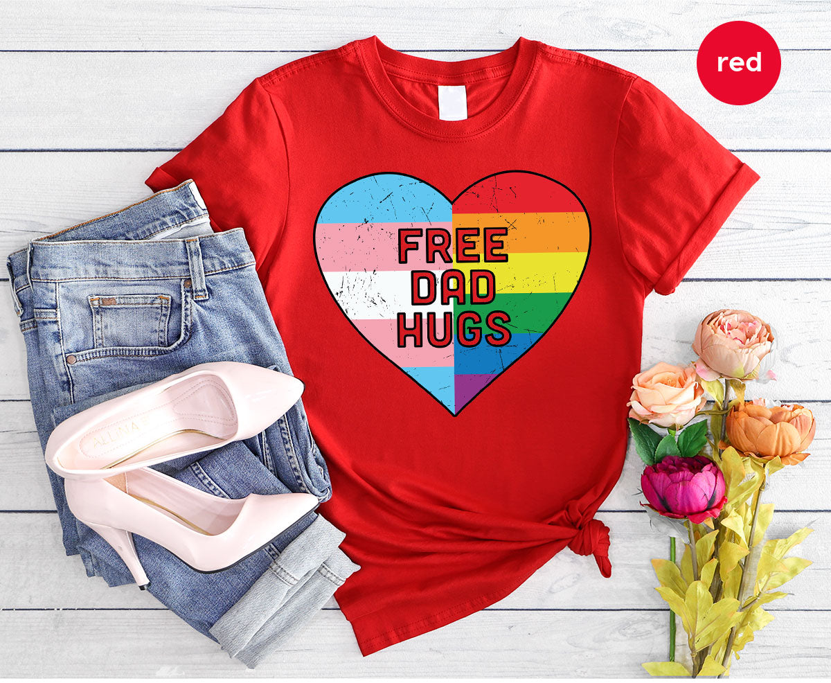 Free Dad Hugs Shirt, LGBT Pride T-Shirt product image 112