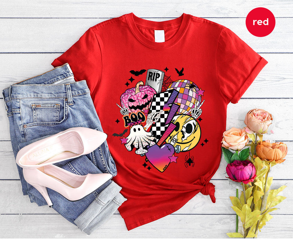 Halloween Shirt, Gifts, Spooky Season Pumpkin Graphic Tees product image 166
