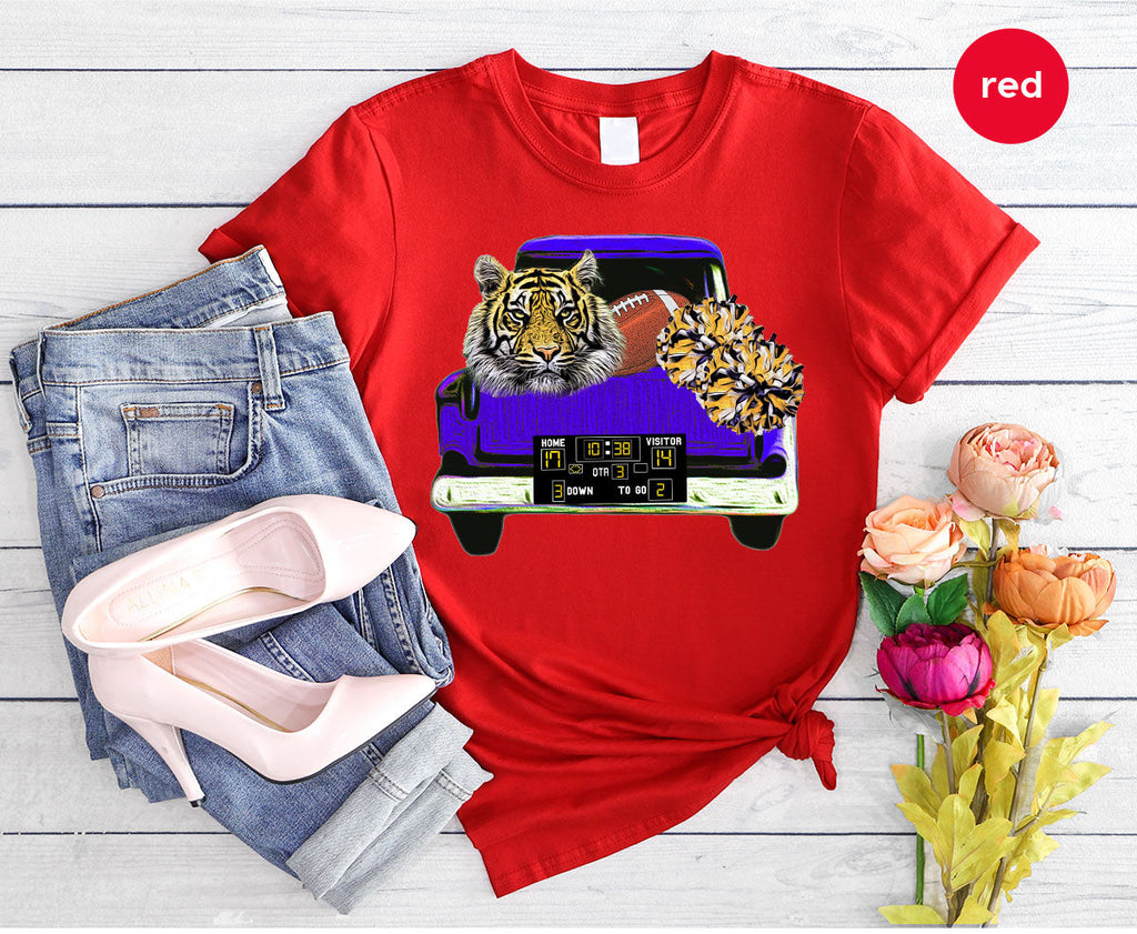 Football Truck Shirt, Tiger Graphic Tees, Mom TShirt, Gifts product image 143