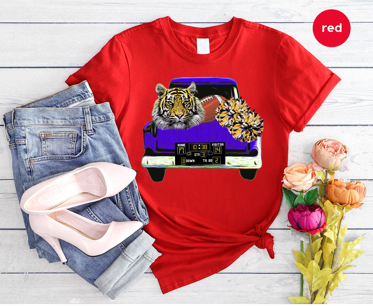 Football Truck Shirt, Tiger Graphic Tees, Mom TShirt, Gifts product image 143