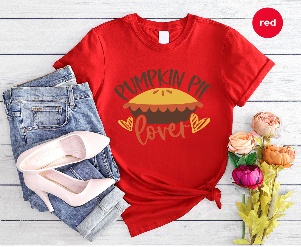 Kids Thanksgiving Shirts, Pumpkin Pie Graphic Tees, Gift product image 138