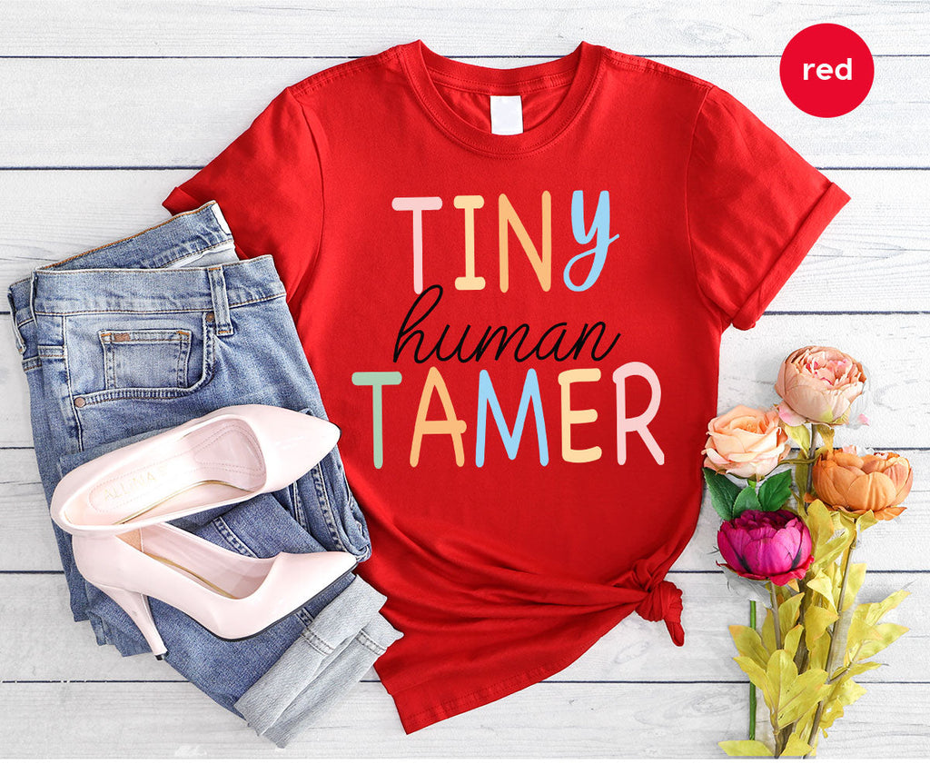 Teacher Shirt, Tiny Human Tamer, Kindergarten Preschool product image 47