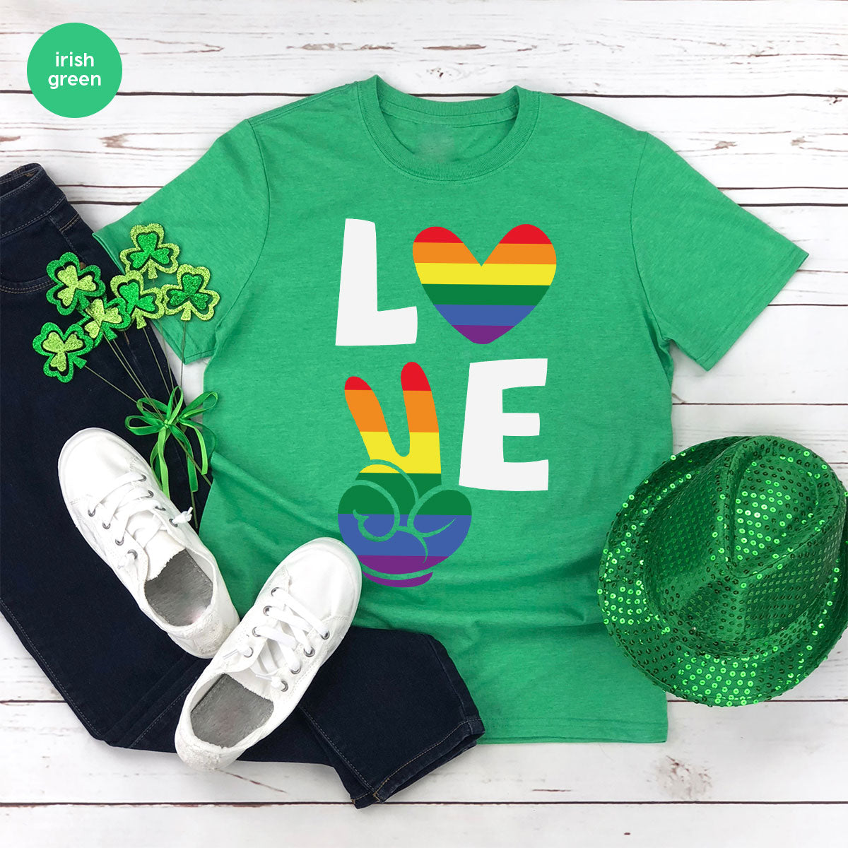 LGBT Love Shirt, Rainbow Glory T-Shirt, Pride Tee product image 102