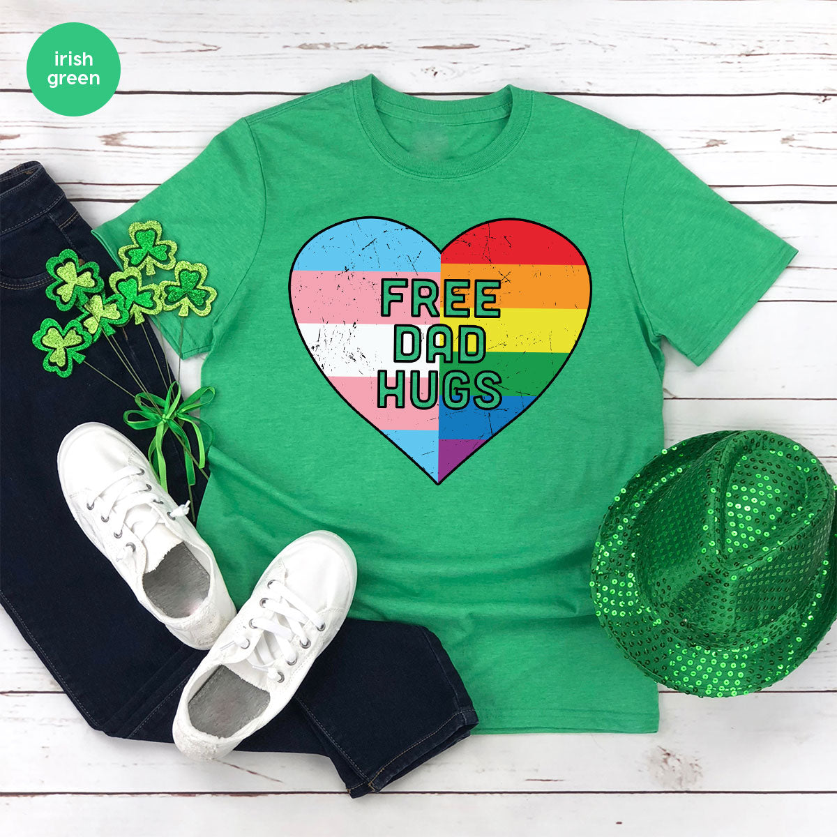 Free Dad Hugs Shirt, LGBT Pride T-Shirt product image 102