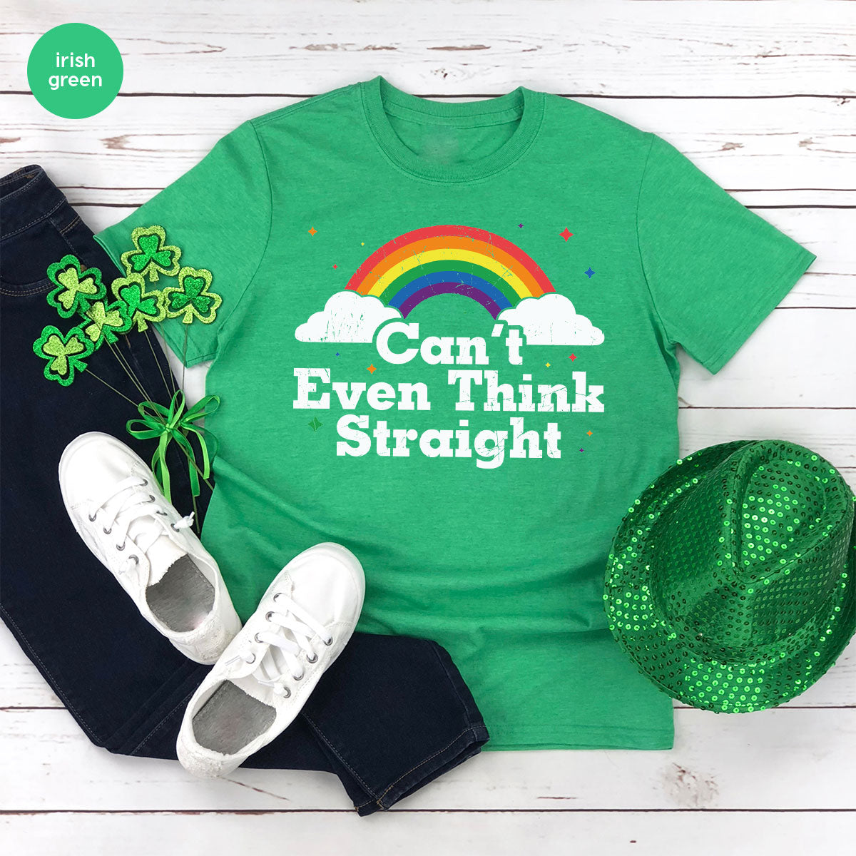 Can I Even Think Straight Shirt, Rainbow T-Shirt, LGBT product image 102