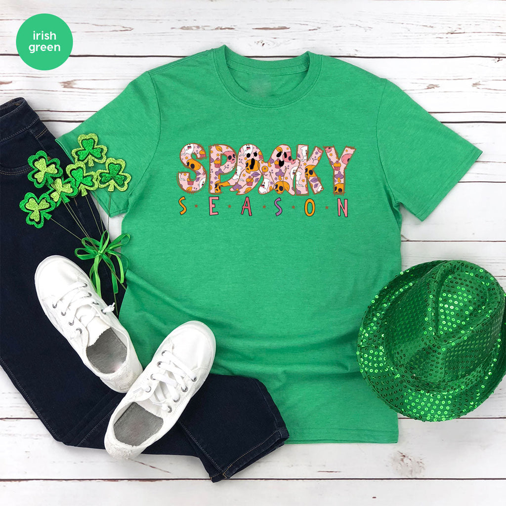Ghost Graphic Tees, Cute Kid Halloween Shirt, Spooky product image 167
