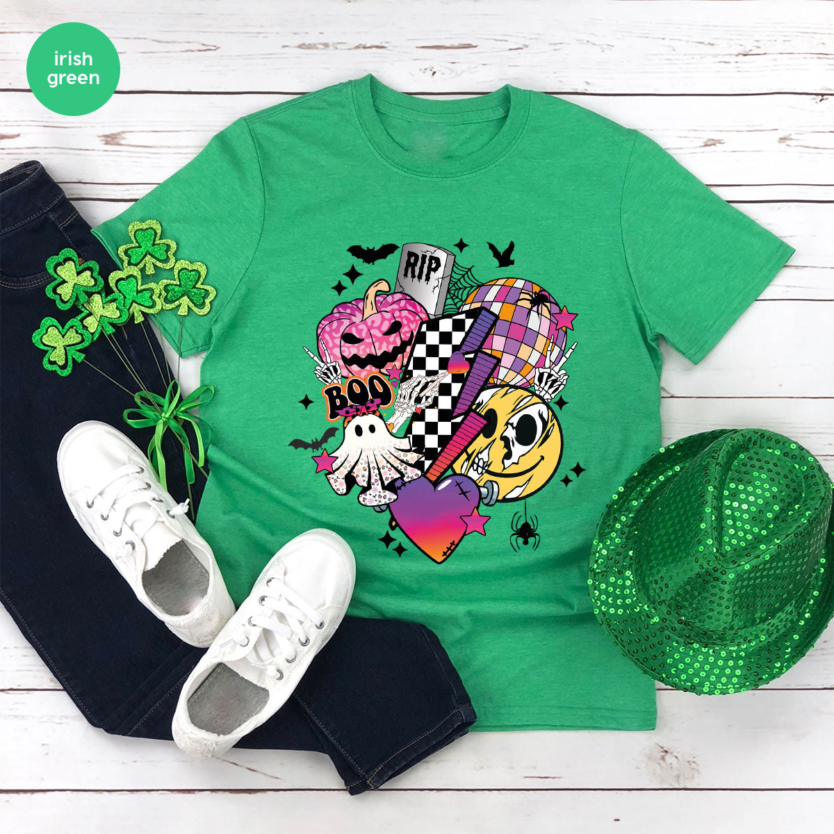 Halloween Shirt, Gifts, Spooky Season Pumpkin Graphic Tees product image 154