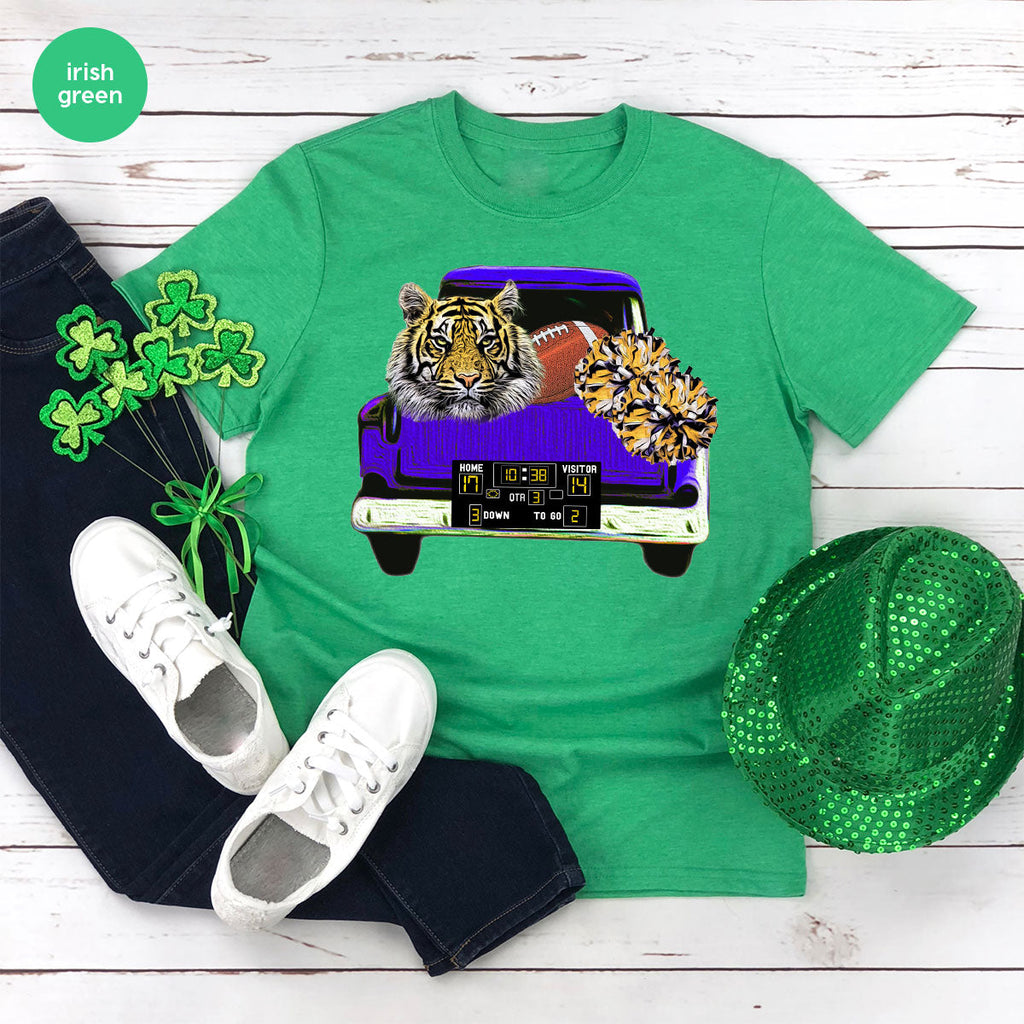 Football Truck Shirt, Tiger Graphic Tees, Mom TShirt, Gifts product image 130
