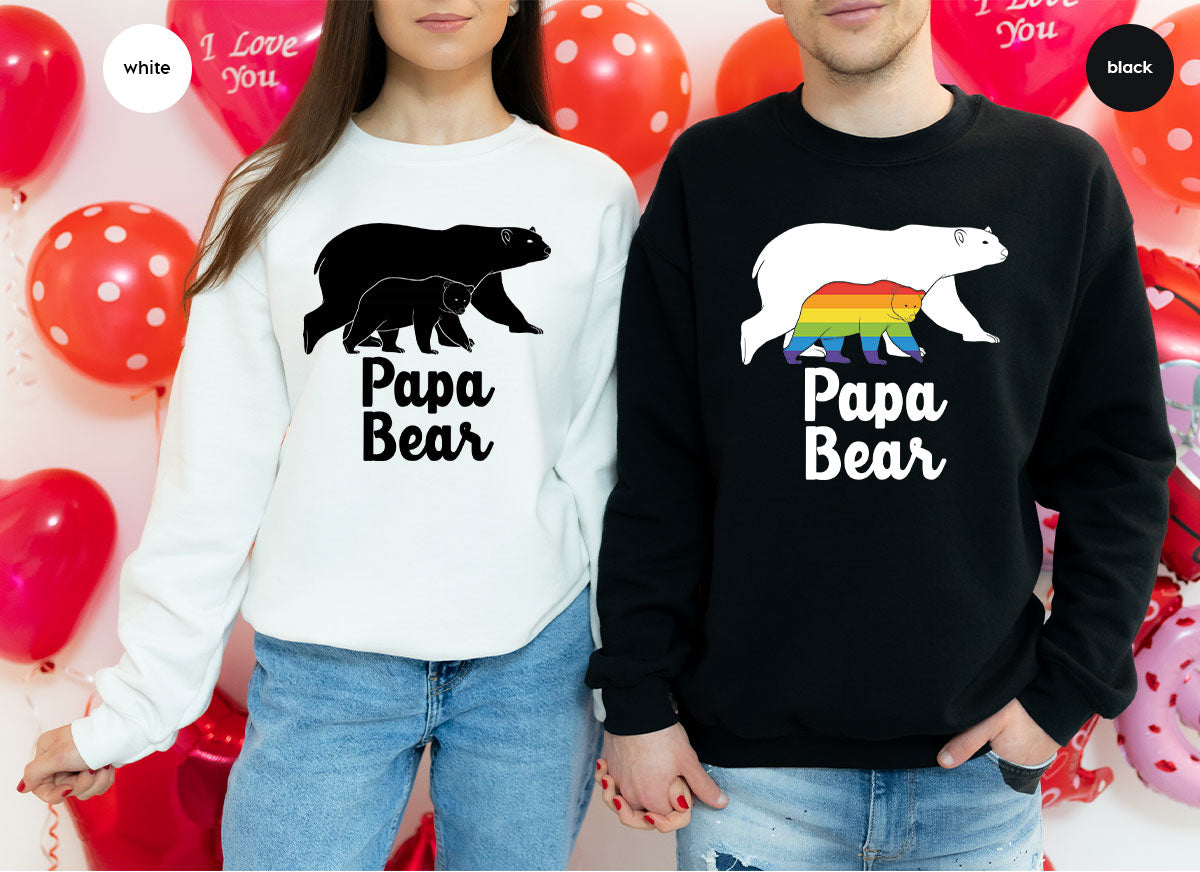 Papa Bear Shirt, T-Shirt, LGBT Rainbow Tee product image 113