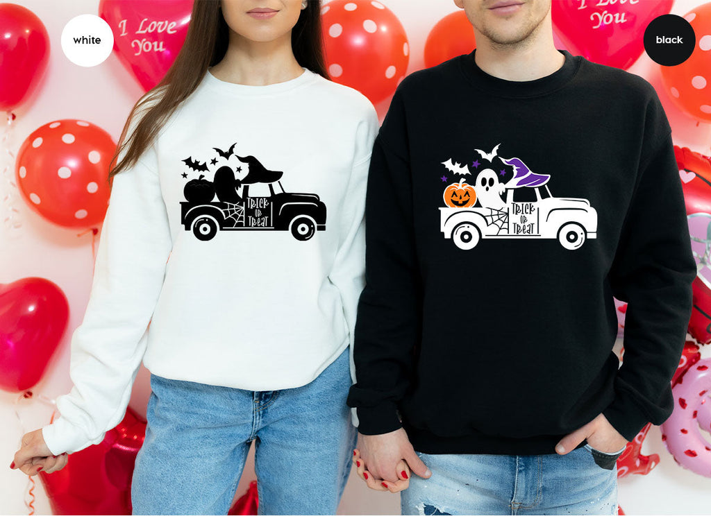Halloween Sweatshirt, Gifts, Pumpkin Graphic Tees, Spooky product image 135