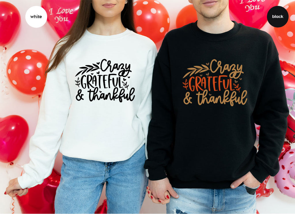 Funny Fall T Shirt, Gift for Her, Crazy Grateful Thankful product image 150