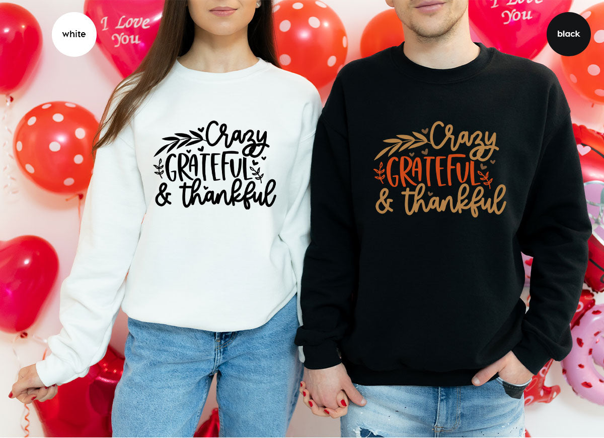 Funny Fall T Shirt, Gift for Her, Crazy Grateful Thankful product image 150