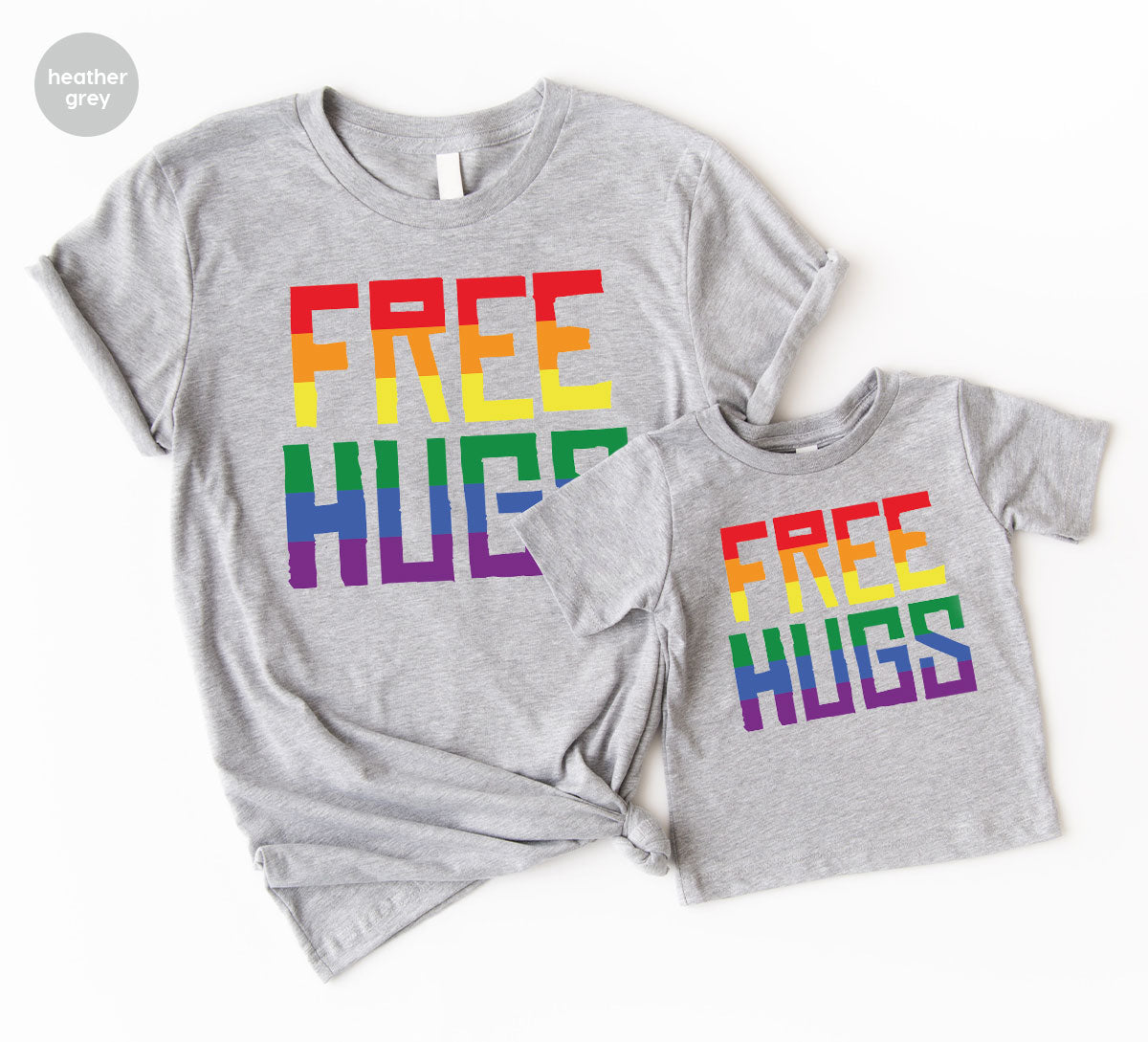 Cute LGBT Shirt, Free Hugs T-Shirt, Lovely Pride for product image 99
