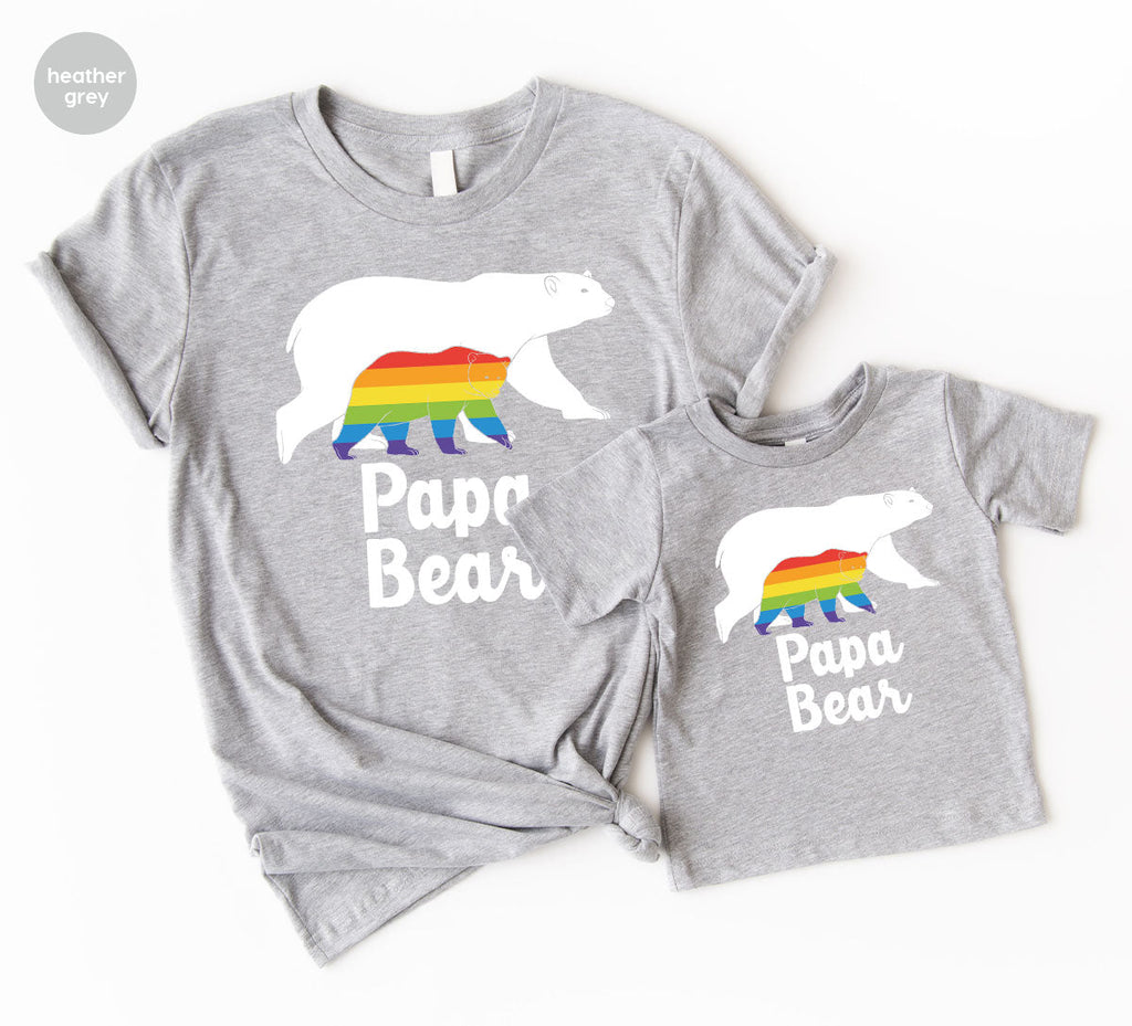 Papa Bear Shirt, T-Shirt, LGBT Rainbow Tee product image 97