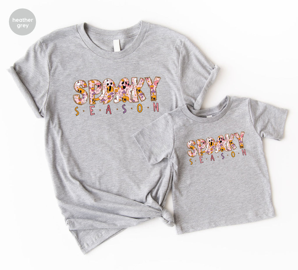 Ghost Graphic Tees, Cute Kid Halloween Shirt, Spooky product image 166