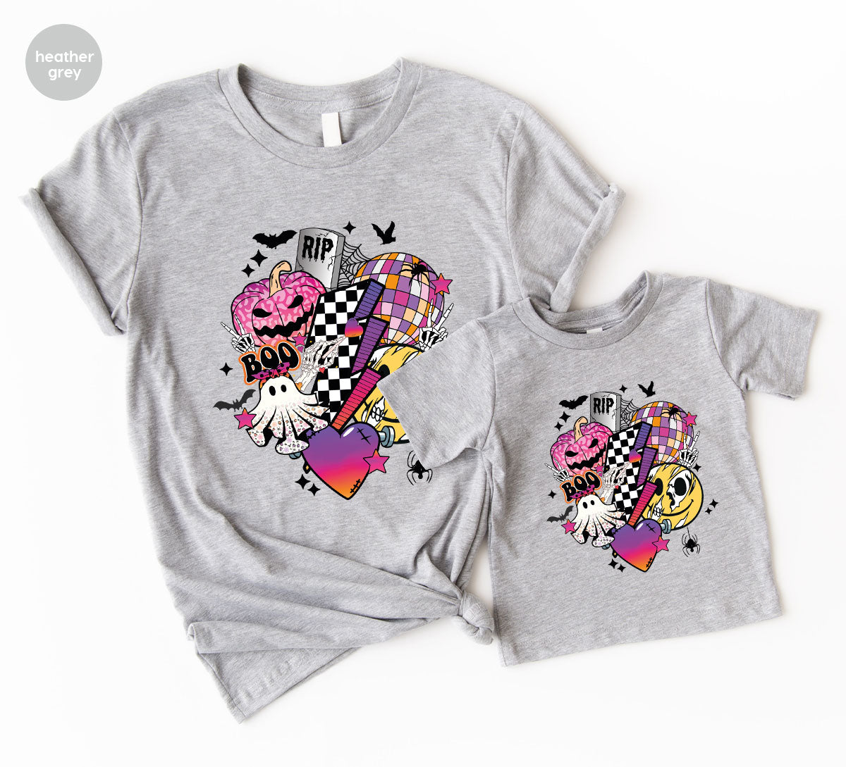 Retro Halloween Shirt, Spooky Pumpkin Cool Checkered Outfit product image 153