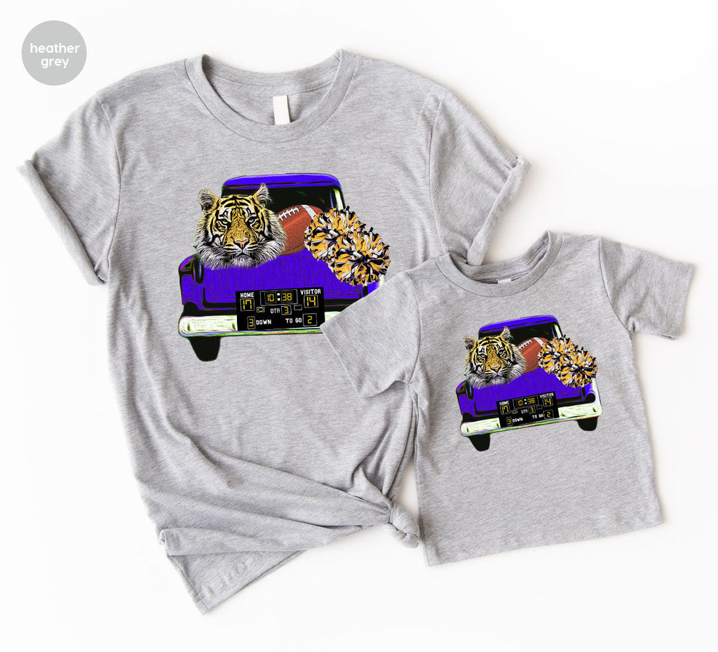 Football Truck Shirt, Tiger Graphic Tees, Mom TShirt, Gifts product image 129
