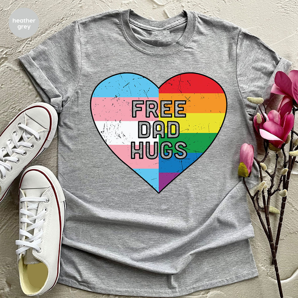 Free Dad Hugs Shirt, LGBT Pride T-Shirt product image 100