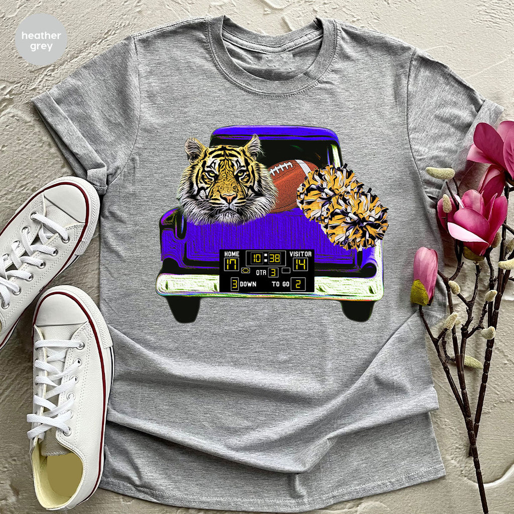 Football Truck Shirt, Tiger Graphic Tees, Mom TShirt, Gifts product image 128