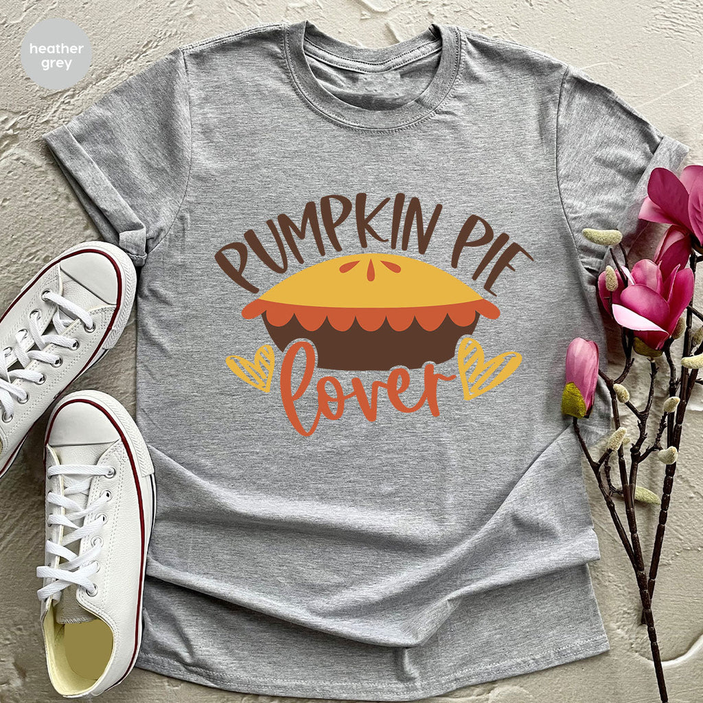 Kids Thanksgiving Shirts, Pumpkin Pie Graphic Tees, Gift product image 123