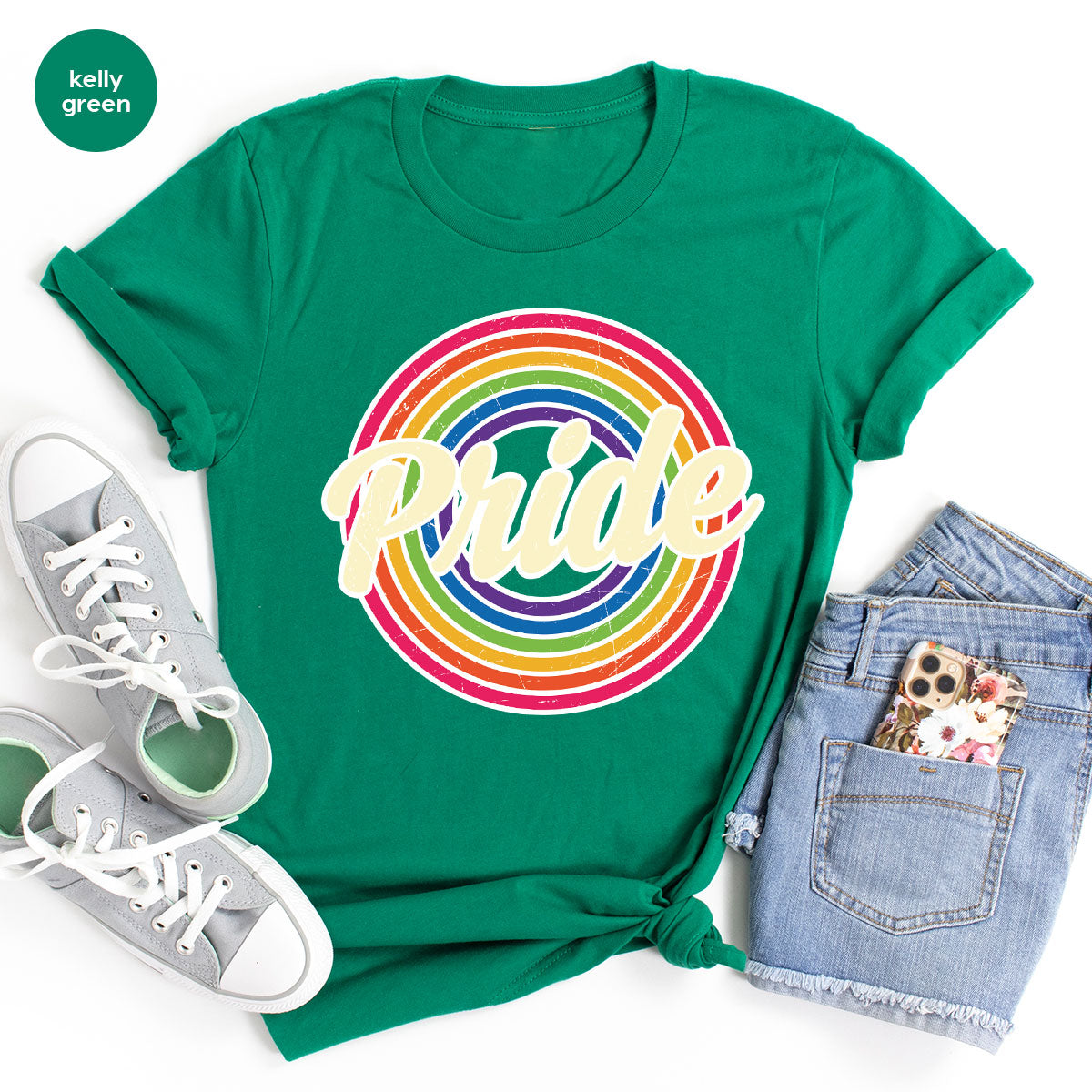 Pride Shirt, LGBT T-Shirt, Tee, Rainbow Graphic product image 100