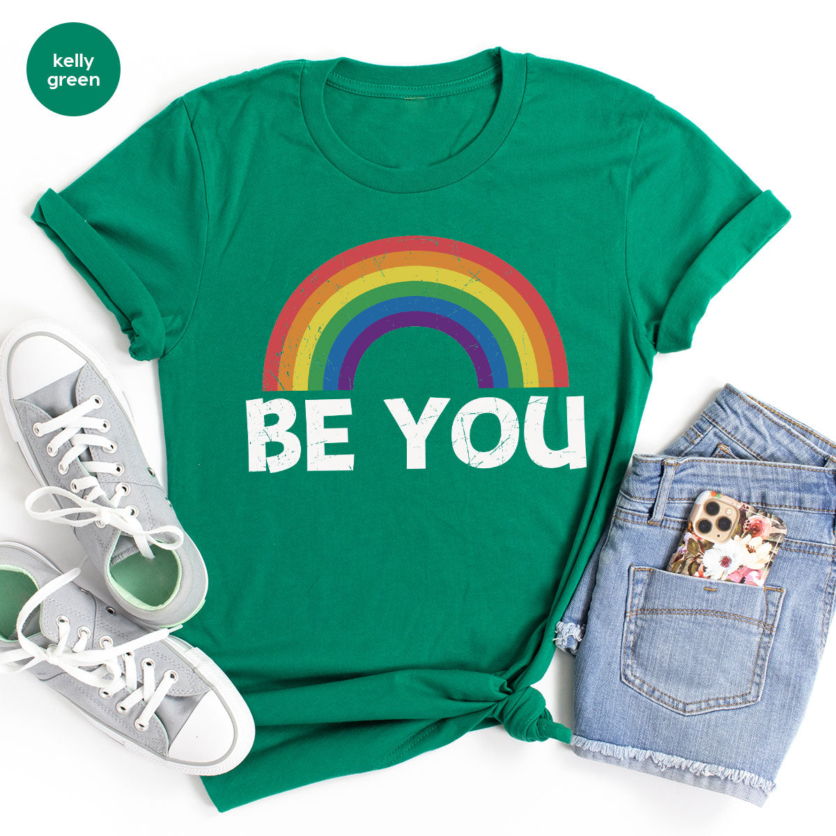 Rainbow T-Shirt, Be You Shirt, LGBT Pride product image 97